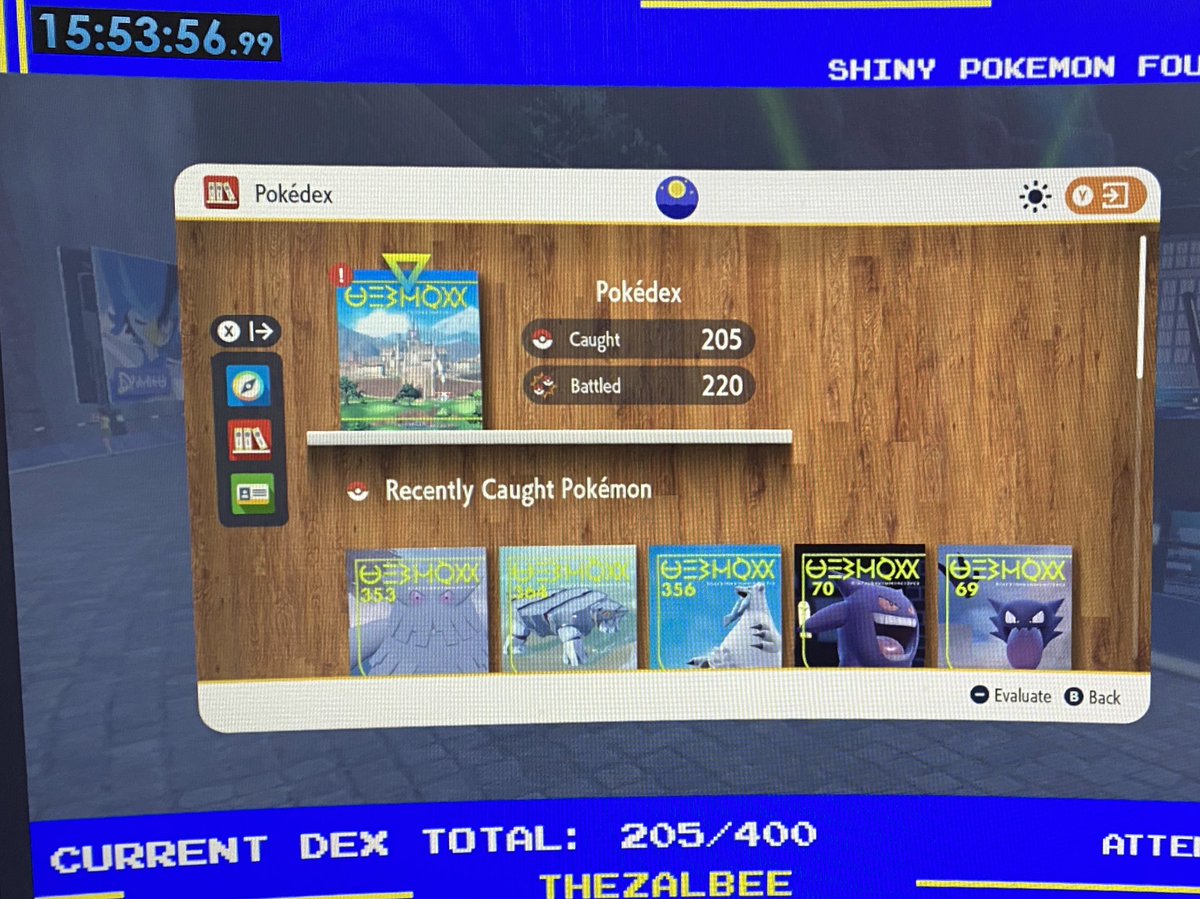 thezalbee's tweet photo. Day 3 had concluded! We are at close to 16 hours and half the dex has been completed. We have 0 badges thanos to the Professor Oak challenge but, we also still have 0 deaths! Lots of close calls though T.T #livingdex #professoroakchallenge #Pokemon https://t.co/zvWHH4uo7Q