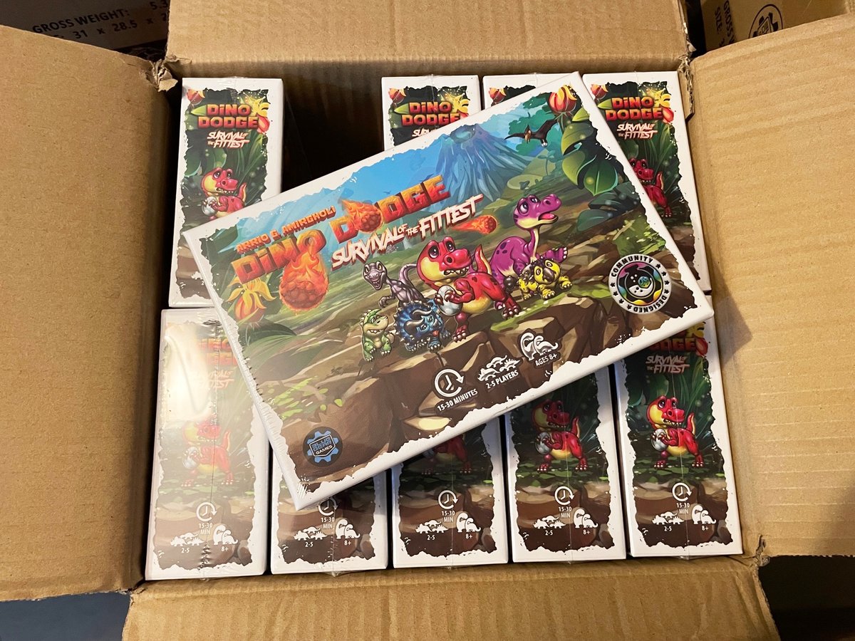 bgstudiosllc's tweet photo. We are so excited about the unexpected turnaround time for the shipment of the games! We wanted to post this update tomorrow but were too excited to wait! The estimated arrival time was supposed to be on the 18th but it turns out the games arrived today! https://t.co/cHdXmVLcFT