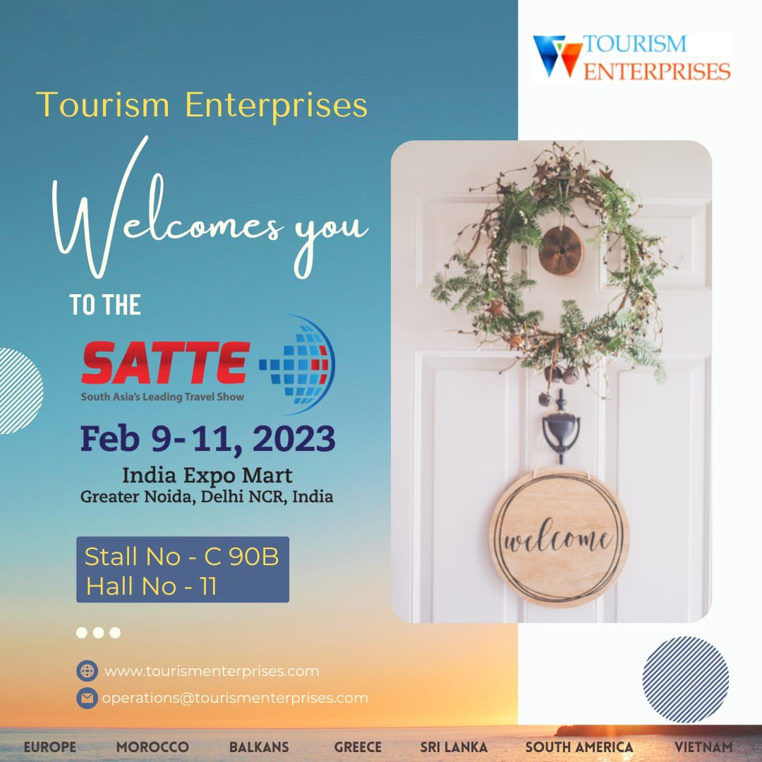 Exhibiting at #satte2023 and look forward to meet our b2b partners from all over India and neighbouring countries. We have enchanced our products filled with lifetime experiences.

#tourism #travel #touroperators #travelagents #b2b