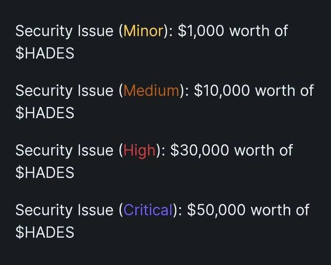 📌Breaking: <a href="/hadeswap/">HadesLab</a> releases bounty program