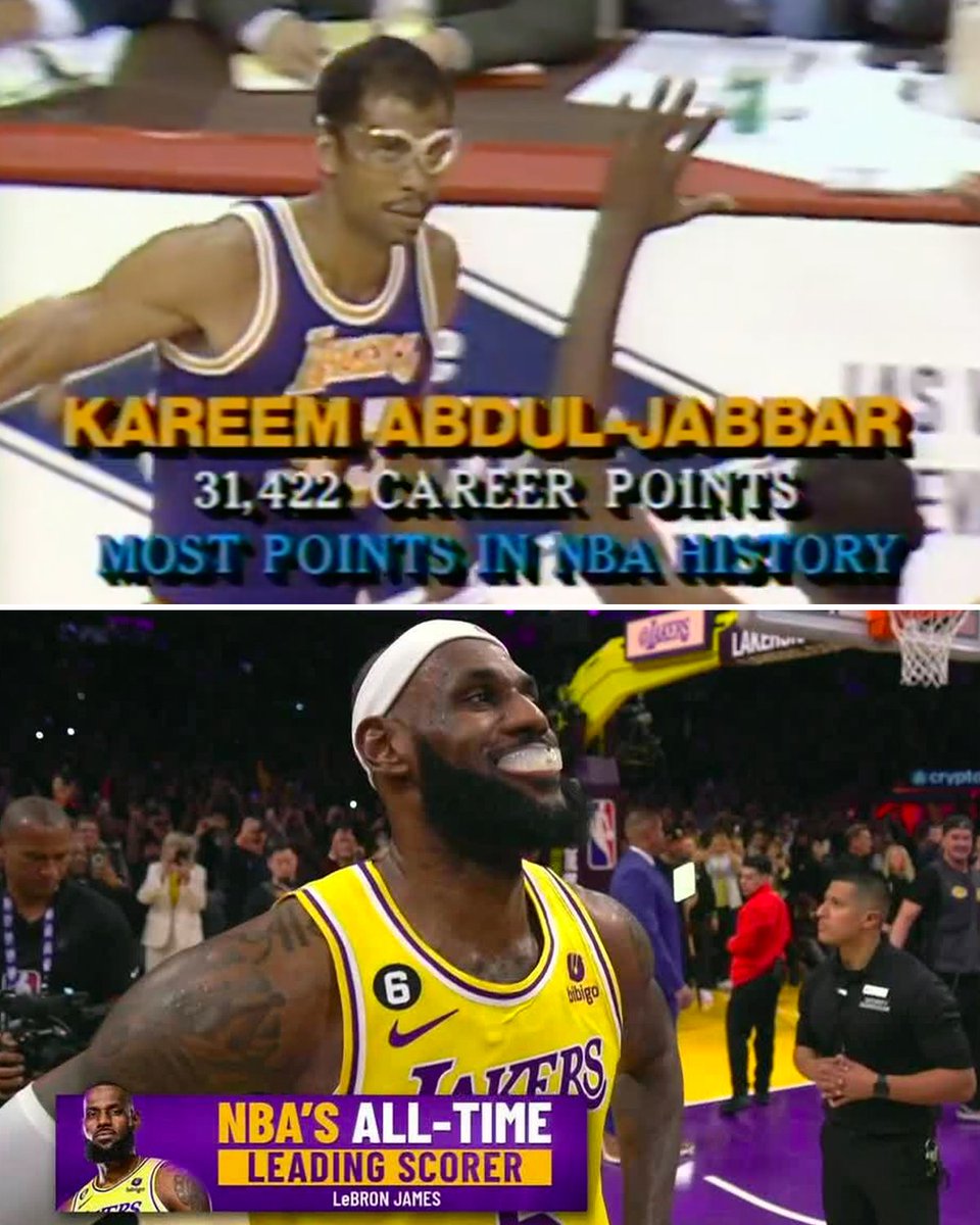 39 years later 👑

<a href="/kaj33/">Kareem Abdul-Jabbar</a> | <a href="/KingJames/">LeBron James</a>