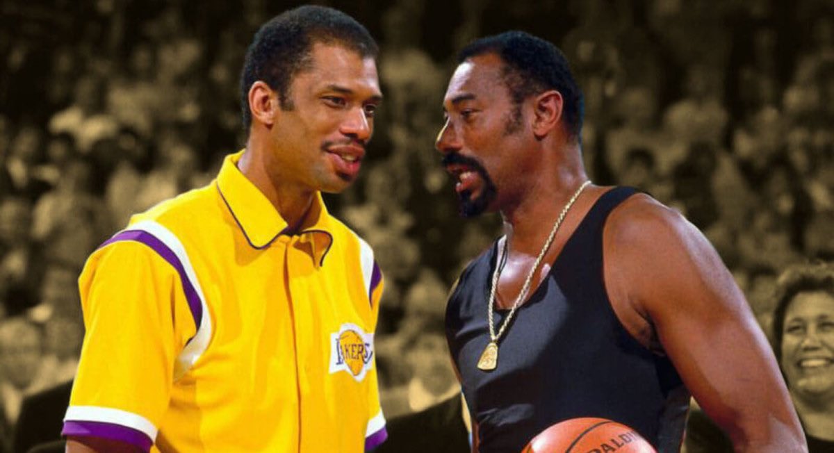 TheSIRofSMC's tweet photo. Wilt was telling Lew Alcindor yeah you got my scoring record but you ain’t ever cracking more women. #30thousand https://t.co/VYrR65Bp0W