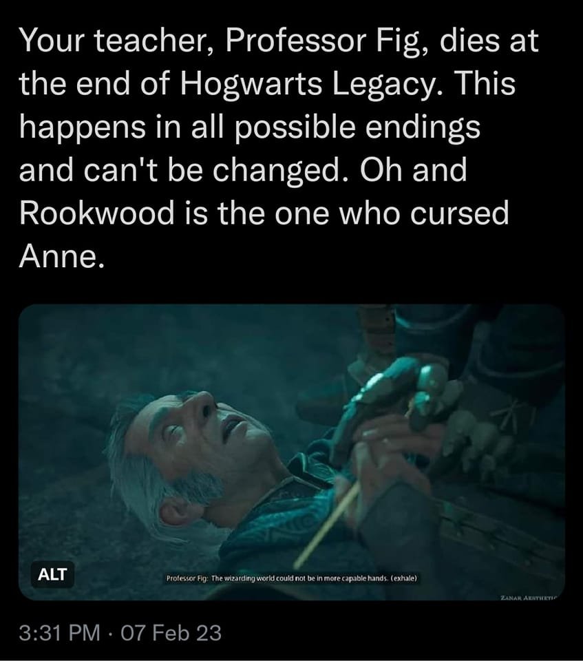 SuperLewdTrans's tweet photo. fuck anyone who plays #HogwartsLegacy https://t.co/Qm6i9xEnRl