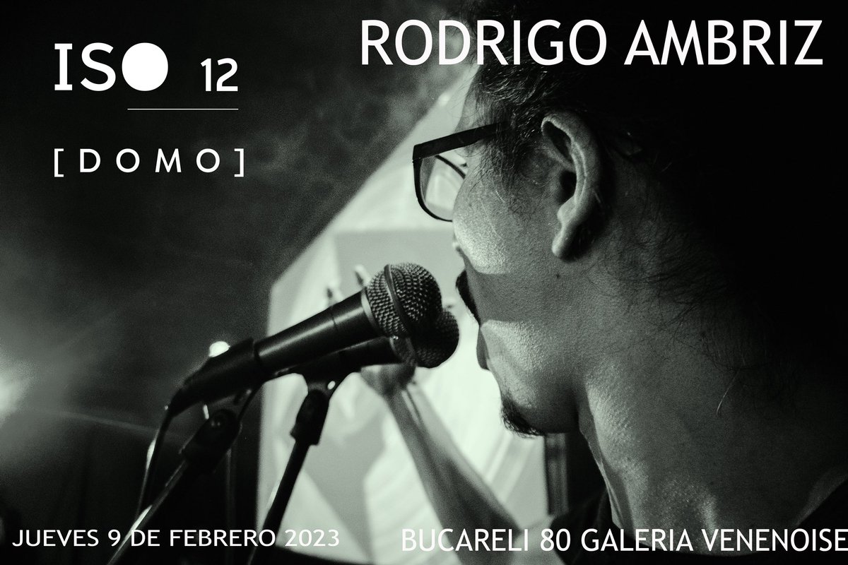 gudinnicortina's tweet photo. Jueves 9 de febrero 
#ISO12 [DOMO]
Presenta 
RODRIGO AMBBRIZ 
Quien hará una colaboración con #AnneFJaques 
Bucareli 80 colonia Centro
CDMX https://t.co/LRR6GY19AV
