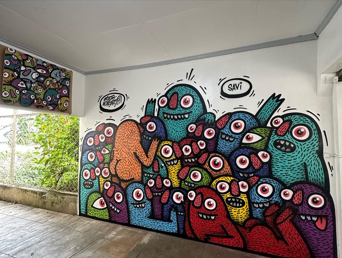 distortmonsters's tweet photo. Did a mural for a collector’s home yesterday.

*I should really start using and posting on twitter more 😅 https://t.co/Lu7Y5Xiw5E