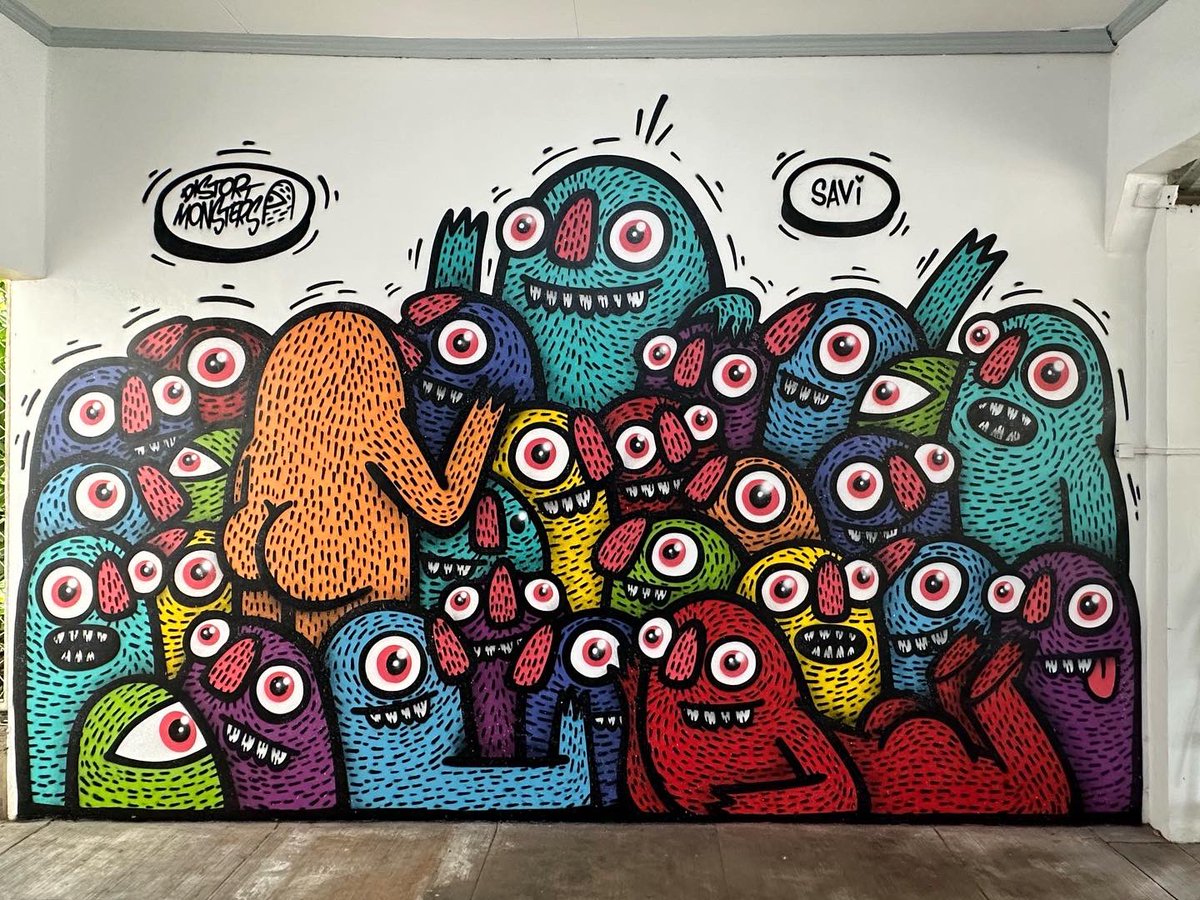 distortmonsters's tweet photo. Did a mural for a collector’s home yesterday.

*I should really start using and posting on twitter more 😅 https://t.co/Lu7Y5Xiw5E