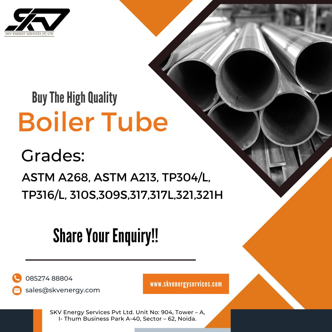 EnergySkv's tweet image. Buy The High Quality
Boiler Tube

ASTM A268, ASTM A213, TP304/L, TP316/L, 310S,309S,317,317L,321,321H

Share Your Enquiry!!
CALL US +91 85274 88804
VISIT NOW: skvenergyservices.com
.
.
.
#skvenergy #erwboilertube #seamlesstube #boilertube #generalitems #noida #noidasetor62