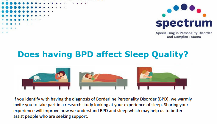 BPDFoundationSA's tweet photo. Final chance to participate - We're well on the way to getting our goal of 150 participants 🙂 
BPD and Sleep Study
Is there a connection between sleep quality and BPD?  If you identify with having BPD, please participate in a ground-breaking study https://t.co/MsPsrrYMHv https://t.co/seU02uOjg0