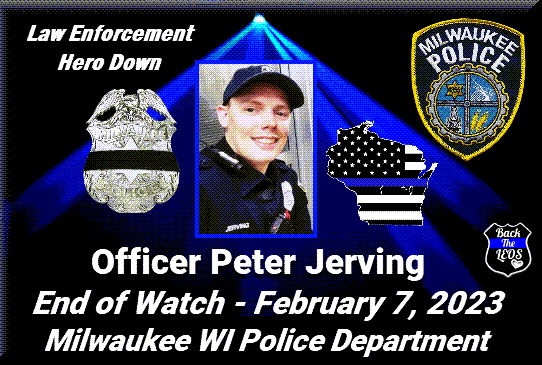 💙#BackTheLEOs🇺🇸 (@backtheleos) on Twitter photo #LawEnforcement #Hero DOWN-Sadly <a href="/MilwaukeePolice/">Milwaukee Police</a> Officer Peter Jerving, 37, was shot & killed apprehending a robbery suspect. The suspect was also killed. Our hearts & prayers go out to his family blood & blue.
Story: wtmj.com/news/2023/02/0…
#EnoughIsEnough #OfficerDown #LODD #LawEnforcement #Hero DOWN-Sadly <a href="/MilwaukeePolice/">Milwaukee Police</a> Officer Peter Jerving, 37, was shot & killed apprehending a robbery suspect. The suspect was also killed. Our hearts & prayers go out to his family blood & blue.
Story: wtmj.com/news/2023/02/0…
#EnoughIsEnough #OfficerDown #LODD