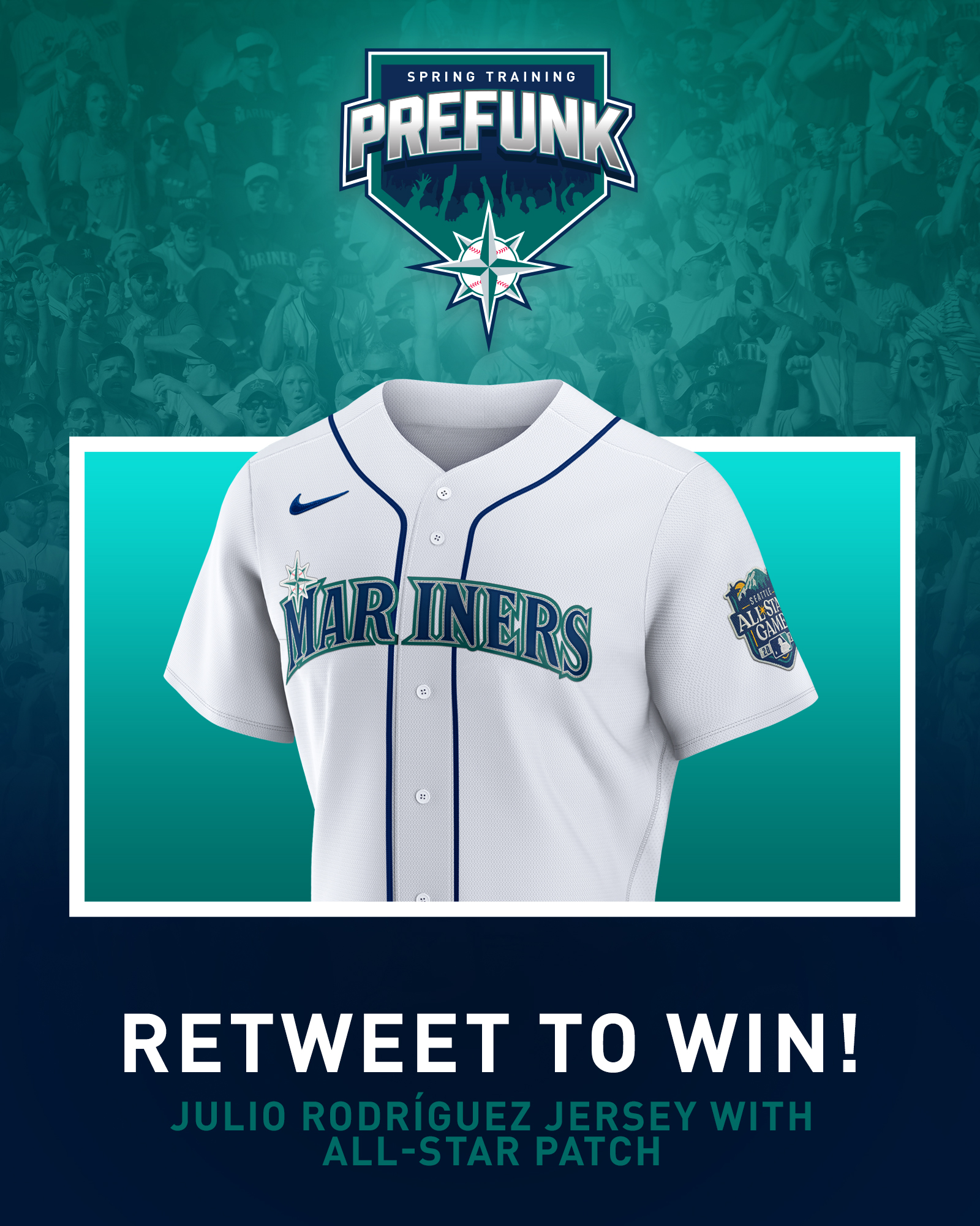 Seattle Mariners on X: ⚾️ RETWEET TO WIN ⚾️ 8️⃣ days, 8️⃣ winners! Just  hit retweet for a chance to win one of these retro jerseys. #SeaUsRise / X