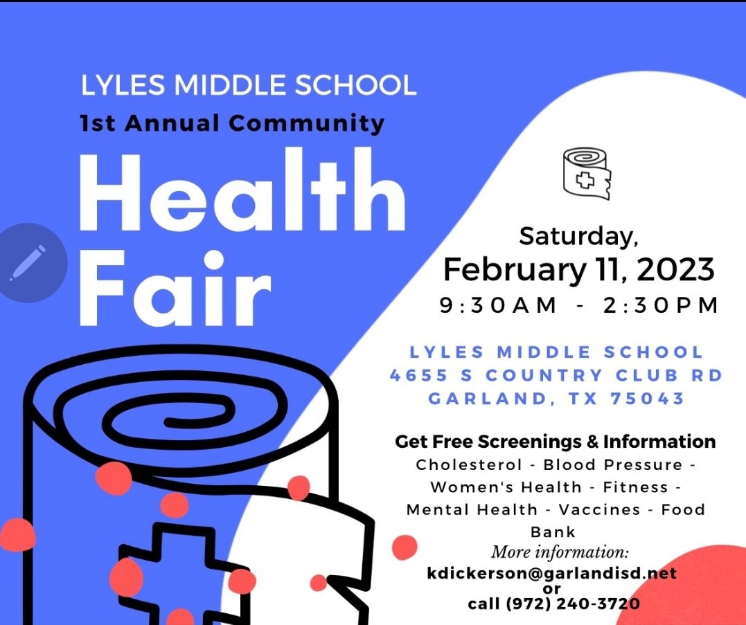 Lyles Collegiate Middle School (@lms_lumberjacks) on Twitter photo We are just days away from our community event! We'll have massages, SNAP benefits,health screenings & so much more! <a href="/CCBMS_Braves/">Brandenburg MS</a> <a href="/Coyle_Cougars/">Coyle Technology Center</a> <a href="/SHMS_Colts/">Sam Houston MS</a> <a href="/Bussey_Owlets/">Bussey Middle School</a> <a href="/Schrade_Falcons/">Schrade MS</a> <a href="/dickersonkimbe1/">kim</a> <a href="/Jackson_Vikings/">Jackson MST</a> <a href="/Hudson_Hawks/">Hudson Middle School</a> <a href="/OBanion_Bisons/">O'Banion Middle School</a> 👈🏼PLEASE RETWEET FOR US🤳🏾 We are just days away from our community event! We'll have massages, SNAP benefits,health screenings & so much more! <a href="/CCBMS_Braves/">Brandenburg MS</a> <a href="/Coyle_Cougars/">Coyle Technology Center</a> <a href="/SHMS_Colts/">Sam Houston MS</a> <a href="/Bussey_Owlets/">Bussey Middle School</a> <a href="/Schrade_Falcons/">Schrade MS</a> <a href="/dickersonkimbe1/">kim</a> <a href="/Jackson_Vikings/">Jackson MST</a> <a href="/Hudson_Hawks/">Hudson Middle School</a> <a href="/OBanion_Bisons/">O'Banion Middle School</a> 👈🏼PLEASE RETWEET FOR US🤳🏾