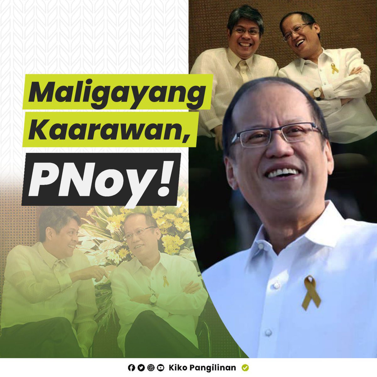 kikopangilinan's tweet photo. Maraming salamat sa iyong tapat na serbisyo sa bayan, @noynoyaquino. https://t.co/nJwCTX21lk