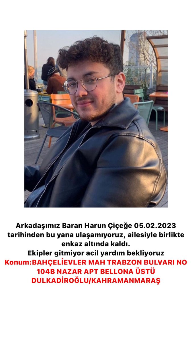 savagekeyd's tweet photo. @Kandilli_info ‼️‼️‼️‼️‼️BAHÇELİEVLER MAH TRABZON BULVARI NAZAR APT SAFA MOBİLYA ÜSTÜ DULKADİROĞLU/KAHRAMANMARAŞ ARKADAŞIM 48 SAATTİR ENKAZ ALTINDA LÜTFEN YARDIM EDİN ARTIK LÜTFEN     BARAN HARUN ÇİÇEK SESİMİZİ DUYUN @haluklevent @OguzhanUgur https://t.co/bhOay6qIIP