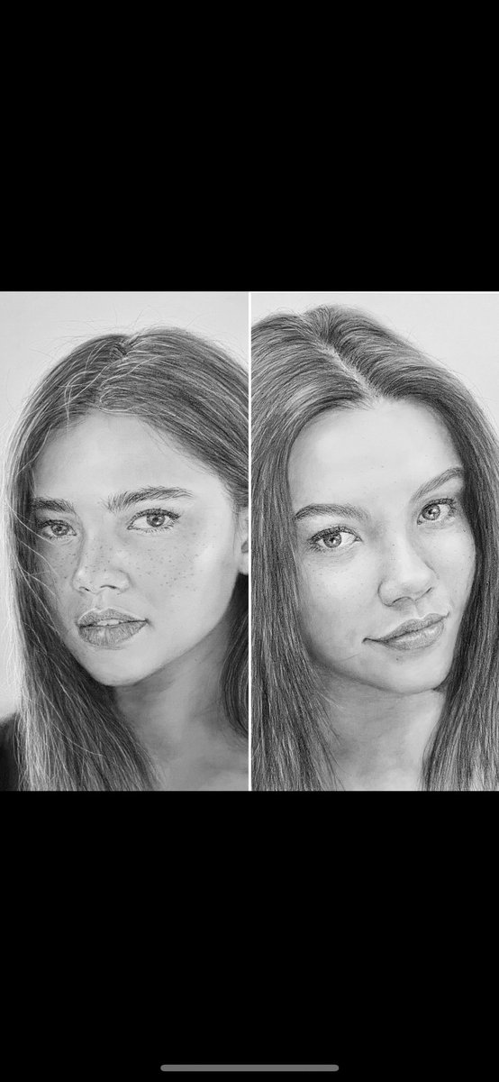 JimFitzartphoto's tweet photo. Jim’s latest charcoal portraits… (l) singer & actress Myra Molly & her sister (r) artist & singer Nina Molloy #ninamolloy #myramolloy #charcoal #portraits #art #realism #drawing #portraitart #realisticdrawings #hyperrealism #blackandwhitedrawings #create4peace #atimtop60masters https://t.co/Sh0DxJYMv0