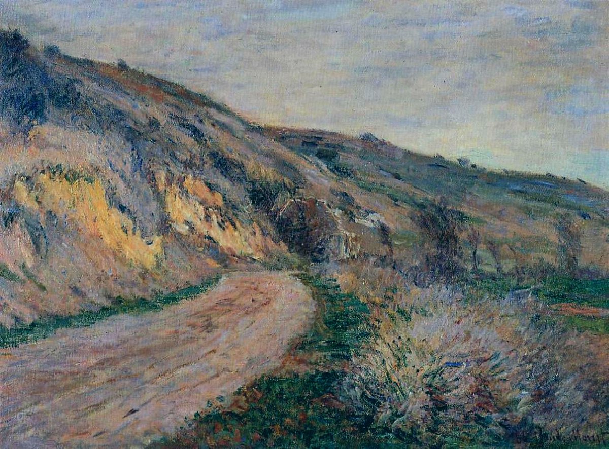 artistmonet's tweet photo. The Road to Giverny 2, 1885 #monet #claudemonet https://t.co/Sj0AixgVxe https://t.co/UsEC26hn5r