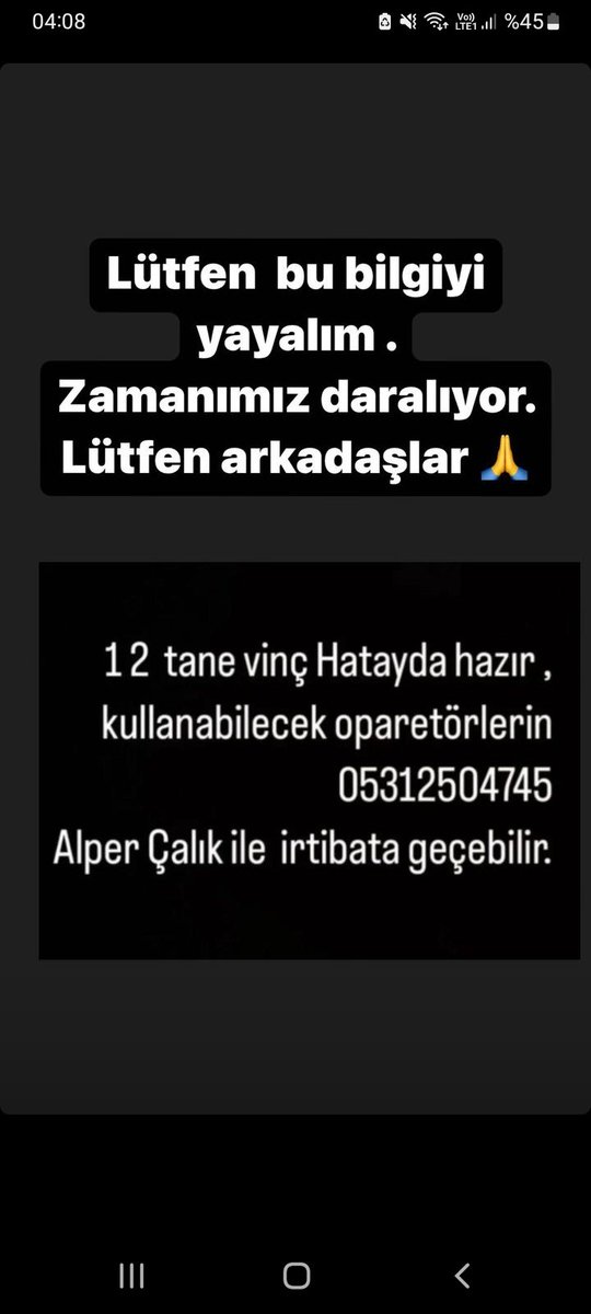 kubimerveygt's tweet photo. #hatay #hatayyardimbekliyor #LUETFENYARDIMEDİN #azcokdemeden #HalukLevent #HatayıKaderineTerkEtme https://t.co/ZKYiWZlcdk