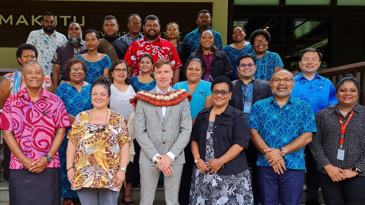 High Commissioner <a href="/BrianJJones/">Brian J Jones</a> officiated #UKPacific Children’s Disaster Resilience &amp; Mental Support workshop W/ <a href="/FNUFiji/">Fiji National University</a> <a href="/Sheffielduni/">The University of Sheffield</a> <a href="/Cambridge_Uni/">Cambridge University</a>. Programme funded by 🇬🇧 through <a href="/GCRF/">Global Challenges Research Fund (GCRF)</a> focusing on strengthening capability during disaster, innovation &amp; knowledge exchange.