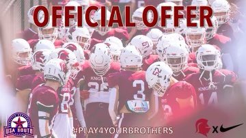 jaxson_bradley's tweet photo. I am blessed to receive my first official offer to play football @knight_ftbl I wanna give a big thank you to the coaching staff for giving me this opportunity and having faith in me! I’m so excited!! #KNIGHTSEDGE @CoachJoeDuPaix @CoachLekApodaca @CoachHofmannSVU https://t.co/OAVG5ityDm