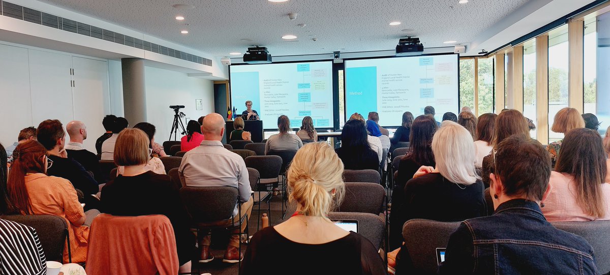 <a href="/louiselasala/">Dr Louise La Sala</a> @NicoleTMHill <a href="/LukeTBayliss1/">Luke T. Bayliss</a> Katie McGill presents on the clinical audit of mental health assessments within the Hunter New England Mental Health Service. The Zero Suicides (in care) framework was found to have positively changed suicide documentation and treatment process.
#IASPResearchWorkshop23
