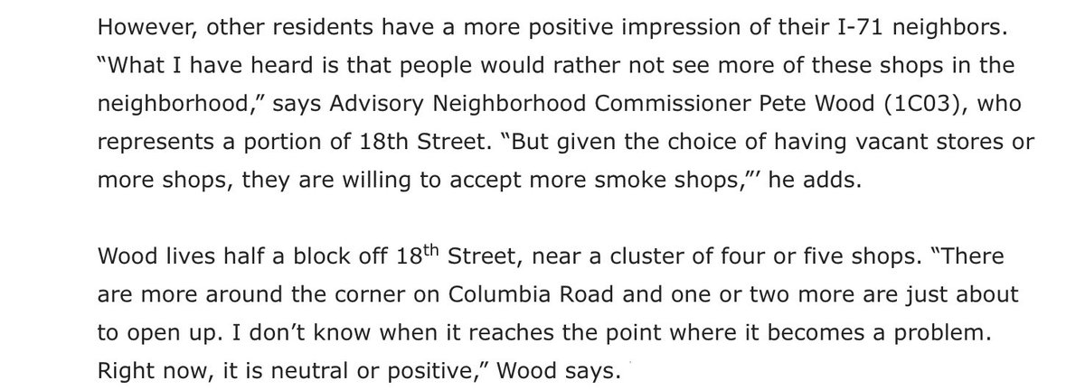 NW_Realist's tweet image. Opposing argument:
⏩ @charlesallen #defundMPD = 10%/~400 lost officers
⏩ Violent gun crime in @AdamsMorganANC ↗️42% since
⏩ ANC1C ANCs claiming illegal pot shops are neutral or positive!
⏩#dcsmallbiz fleeing violence

Maybe “poor neighborhood leaders” are making things worse