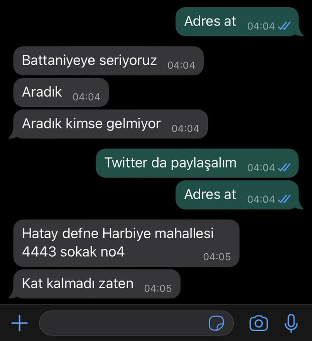 Hatay, battaniye ve erzak yardımı gerekiyor.