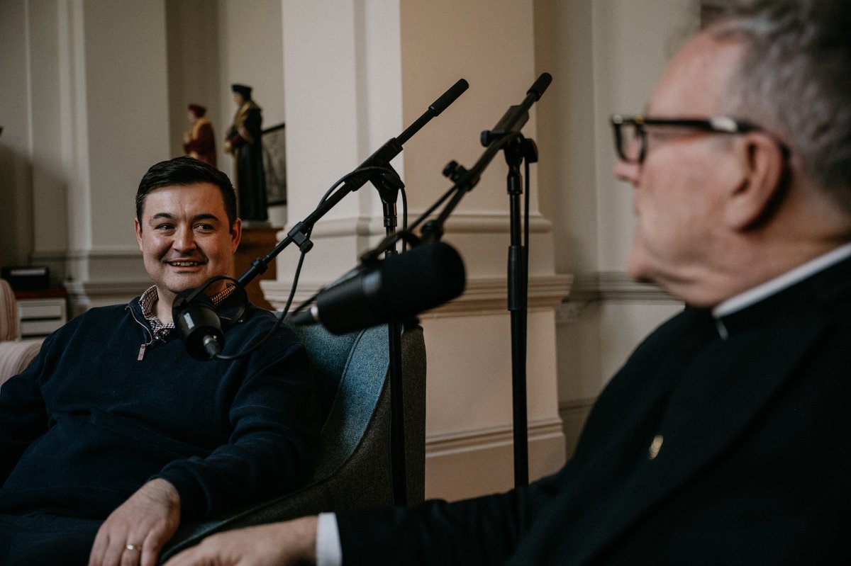 BishopBarron's tweet photo. Friends, today I sat down with Brenden Thompson of Catholic Voices to record an episode for the Catholic Voices Podcast. Stay tuned! https://t.co/fZ81g7cGeN