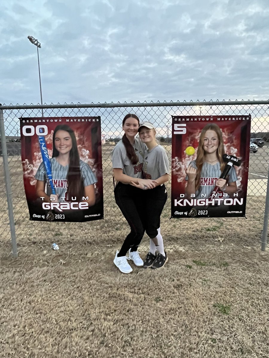 DannahKnighton's tweet photo. the first of many senior traditions! much love for @tatumcgrace &amp; @GHSMAVSsoftball ! https://t.co/LSMBQ9aFpT