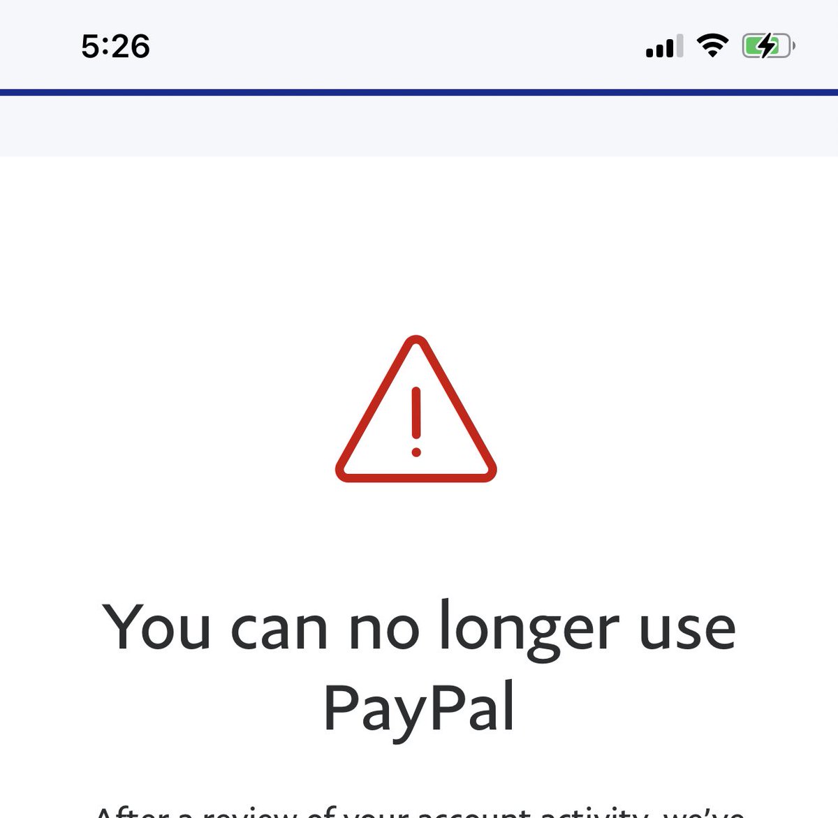 yunkiper's tweet photo. @AskPayPal why is my account closed for no reason? https://t.co/I2MCNXipVl