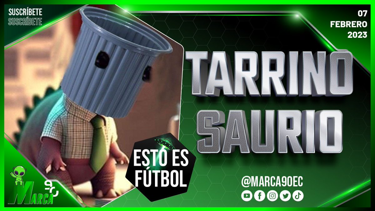 🦖 𝕋𝔸ℝℝ𝕀ℕ𝕆𝕊𝔸𝕌ℝ𝕀𝕆𝕊 | 22hs00 #EstoEsFutbol 

¡Jurassic 90! 🤣😂 ¡Marca90! 

💻 Míranos y suscríbete aquí: youtu.be/Y-M7vVnWrfE