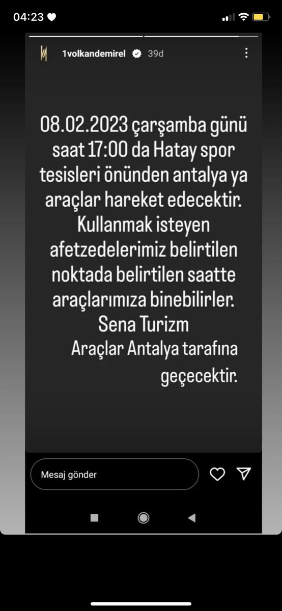 _niluylmaz's tweet photo. Arkadaşlar yayalım bugün saat 17:00 da kalkacak araçlar. #hataysportesisleri #hatay #hatayyardım #sonçarı #antalya https://t.co/KAVRFLvsM1