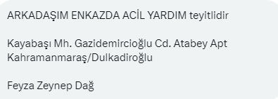 darkwebhaber's tweet photo. Kahramanmaraş/Dulkadiroğlu https://t.co/qMf3XJKxDe