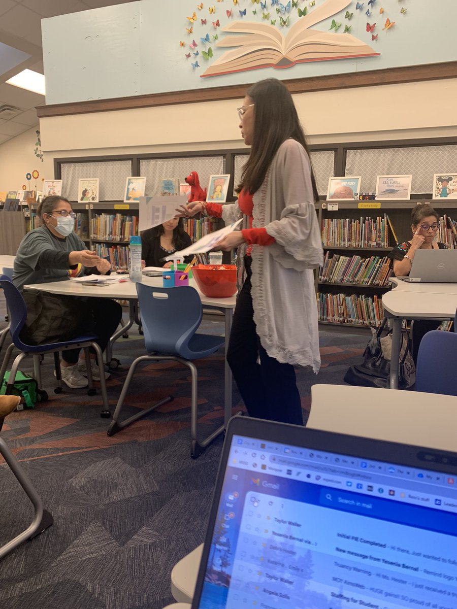 Our own Associate Principal @LilyDreher doing good work with lead teachers @VoigtAIA_RRISD  Great discussions on continuing our work on creating an instructional model. @pbwarrick @marioacosta31 @MarzanoResource @nancy_ag2000 @RoundRockISD