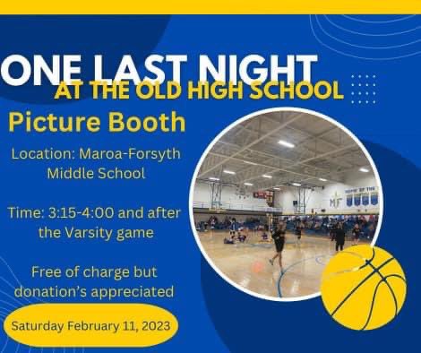 Would you like one last picture in the old High School?  The FFA will be taking pictures before and after the game on Saturday.