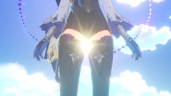 最近エウルアがトレンドにあがる回数増えているので
偶然いい感じに輝いてるエウルアの太もも置いときます 