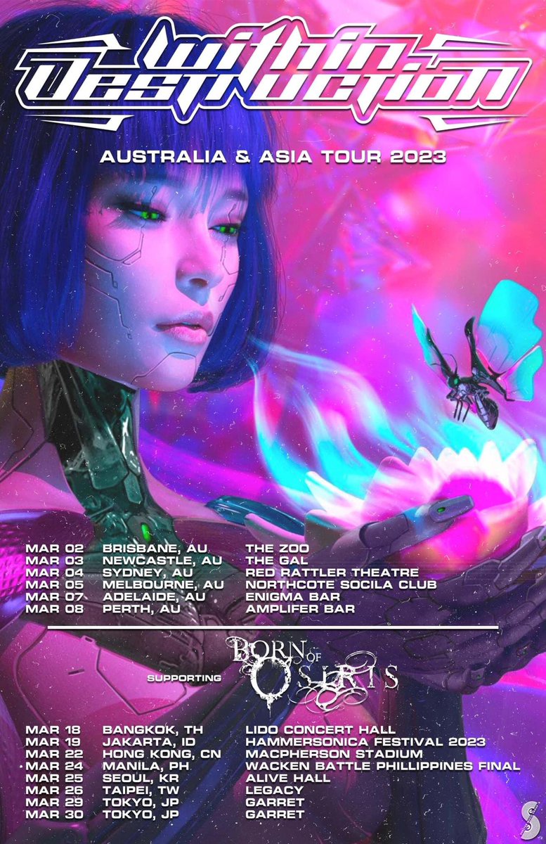 AUSTRALIA AND ASIA NEXT MONTH 💖
🇦🇺🇹🇭🇮🇩🇭🇰🇵🇭🇰🇷🇹🇼🇯🇵
WHO’S COMING?! 😘

#withindestruction #bornofosiris #australia #asia #japan #skorea #hongkong #taiwan #philippines #indonesia #thailand