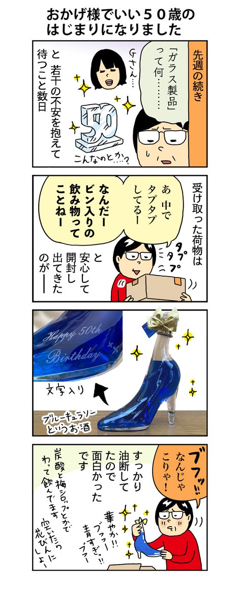 柘植文の編集部かんさつ日記
714話「おかげ様でいい50歳のはじまりになりました」
女性はいくつになってもプリンセス

#柘植文 #編集部かんさつ日記 