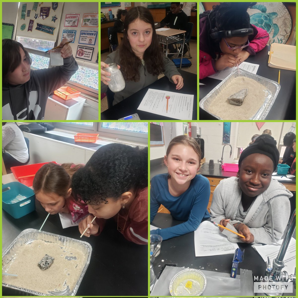Weathering &amp; Erosion Lab for 6th graders <a href="/ArundelMiddle/">Arundel Middle</a> @Aacps_Science