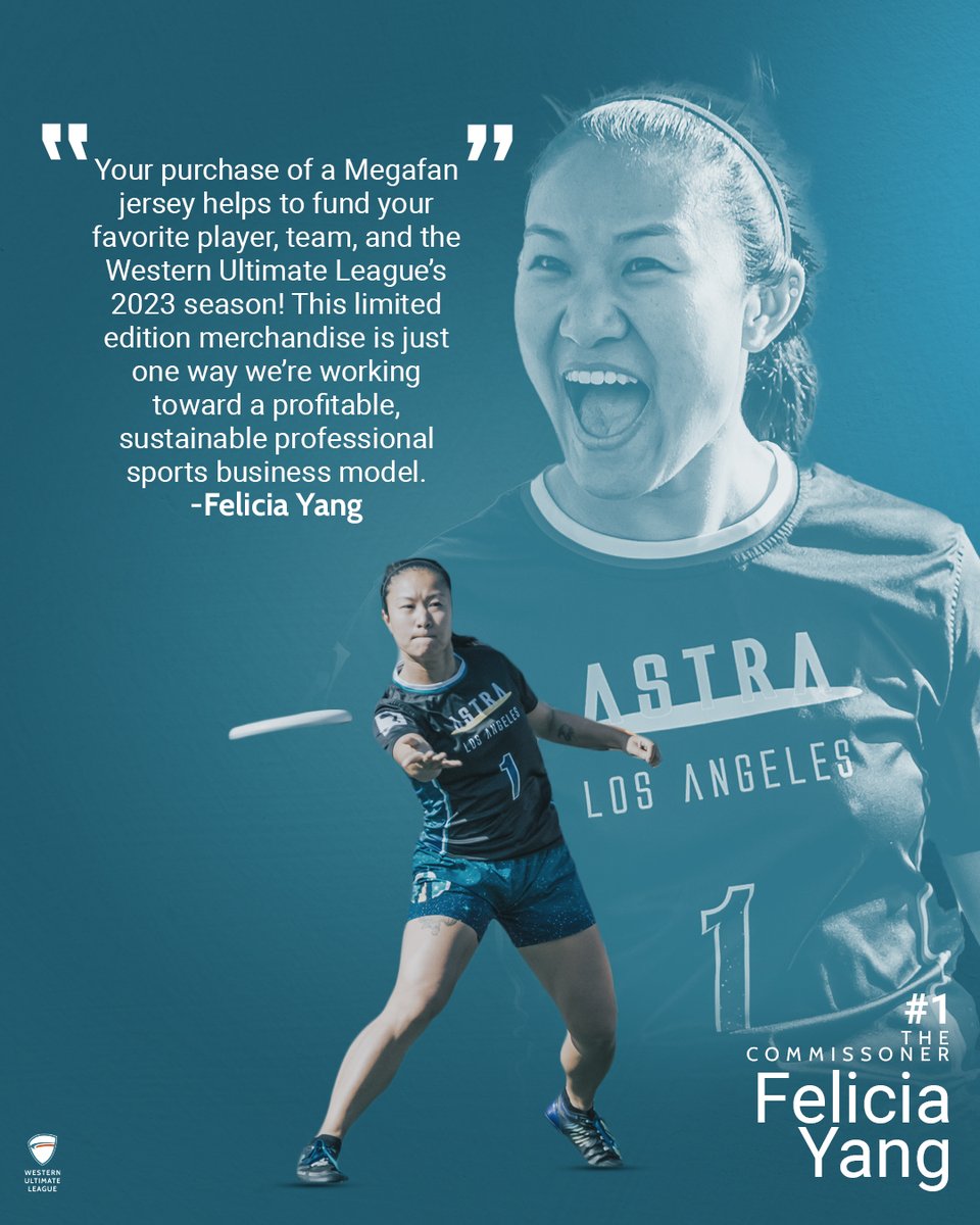 With the help of our incredible apparel partners <a href="/breakmark/">Disc Manhattan</a>, 60% of your Megafan Jersey purchase will go directly to the team you want to support. Popular player jerseys are going FAST, so don’t wait to order yours! Visit the WUL Megafan store to order today. Link in bio.