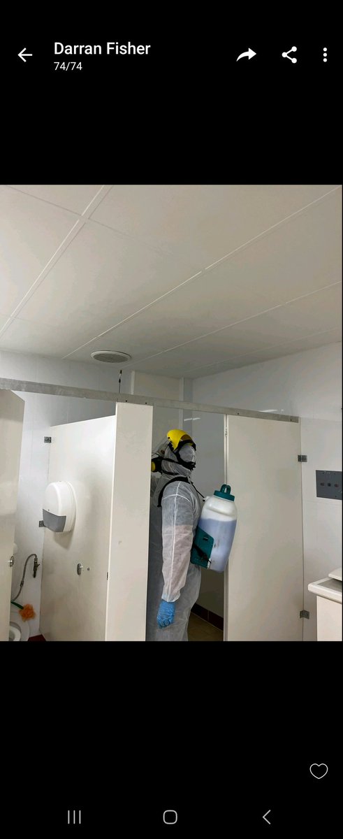 CompainJudy's tweet photo. Robin of Fiji Chemicals Ltd spraying a mould and mildew inhibitor this morning that should last 6months!  

@fcl and @darran41978966 thank you for your kindness in offering your services to clean all the bathrooms in both the Maternity and Children's Hospitals. https://t.co/XFpJUKlOXB
