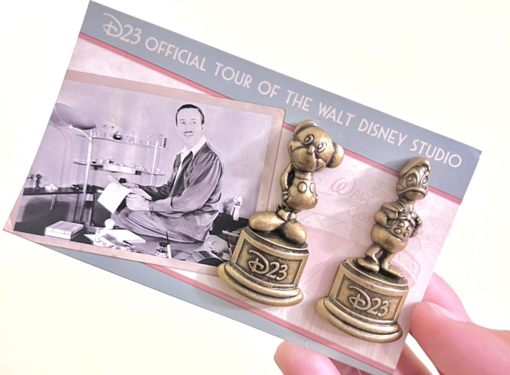 D23 official Walt Disney Studio tour pins they gave us after our tour! #disneypins
