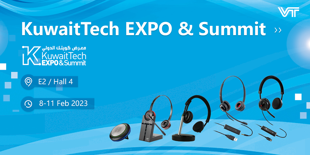 VBeT01's tweet image. Sincerely invite you to come and discover VT Headsets #Hybridworking Solutions in #KuwaitTech EXPO &amp;amp; Summit! 🎧

📅 Date: 8-11 Feb 2023
📣 Location: E2 / Hall 4

For more information: kuwaittechexpo.com

#KuwaitTech #EXPO #Summit #exhibition #VT #VTHeadsets #VBeT #Business