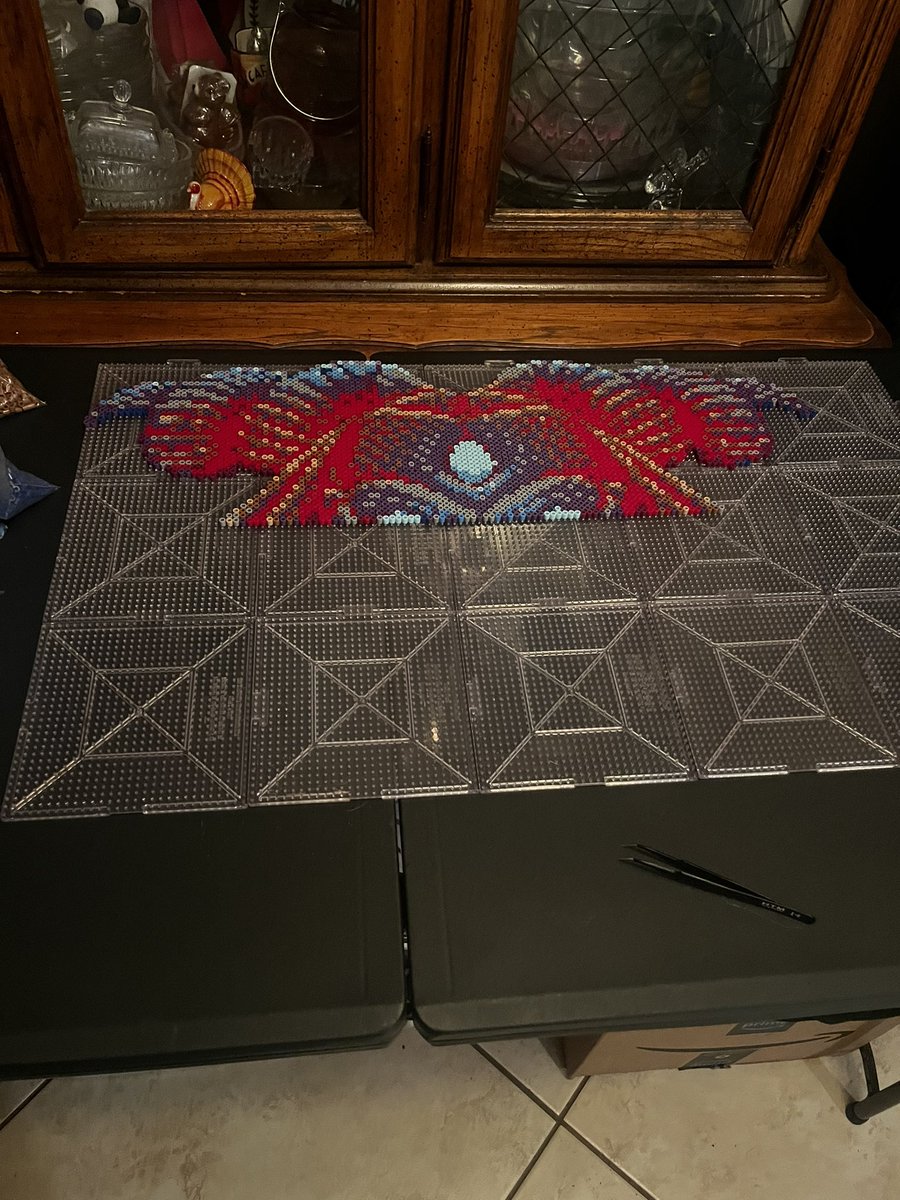 oldhacky's tweet image. Got back into making perlers wat u think for my first one in some years