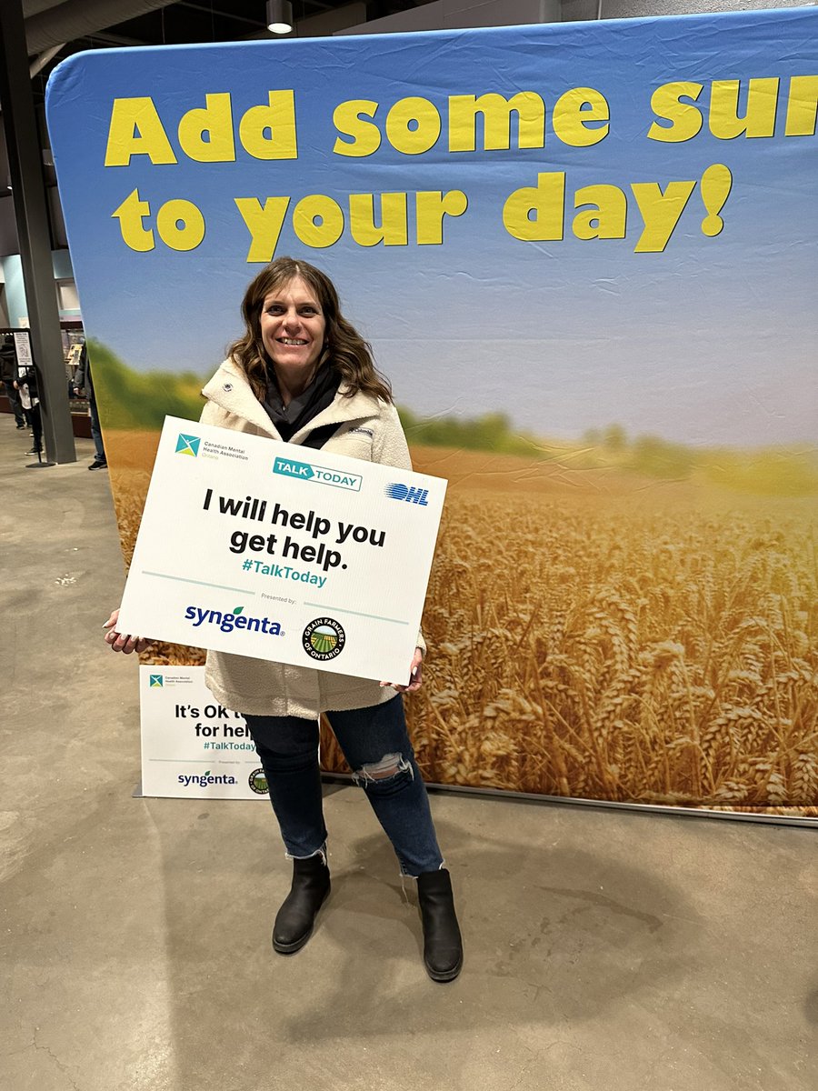 Thanks <a href="/syngentacanada/">Syngenta Canada</a> and <a href="/GrainFarmers/">Grain Farmers of Ontario</a> on the ongoing support for farmers mental health. We are supposed to be strong, we are supposed to be ok!! But it’s ok to be not ok! If you need help please let’s chat💙 #ItsOkToBeNotOk #TalkToday
