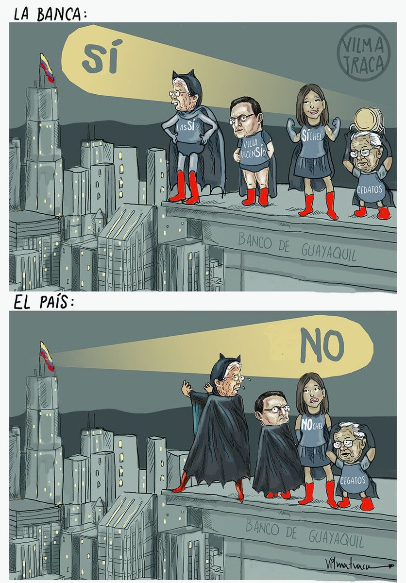vilmavargasva's tweet photo. #ConsultaPopular2023 #Ecuador #Vilmatraca #Caricatura #Cegatos https://t.co/zODdQtljbx