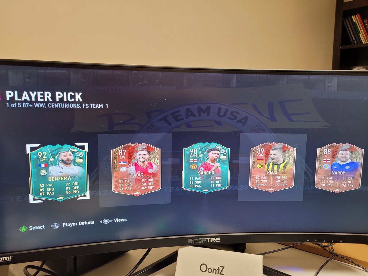 Conigs55's tweet photo. @praet0rian86 I took Benzema but i already have Benz TOTY unradeable. https://t.co/JHScfiHaF6
