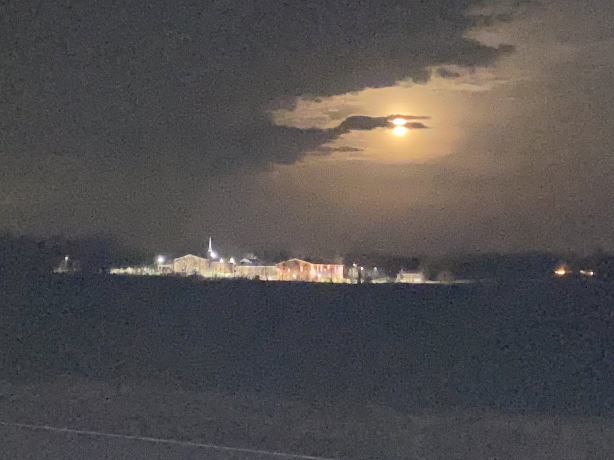 Every night I take our dog Hank out for a walk in the yard. I looked over toward the church &amp; snapped this pic. I’m so grateful for all that God has done, but I’m also excited about what He’s going to do. There’s so much potential, &amp; so much responsibility. “To God Be the Glory!”