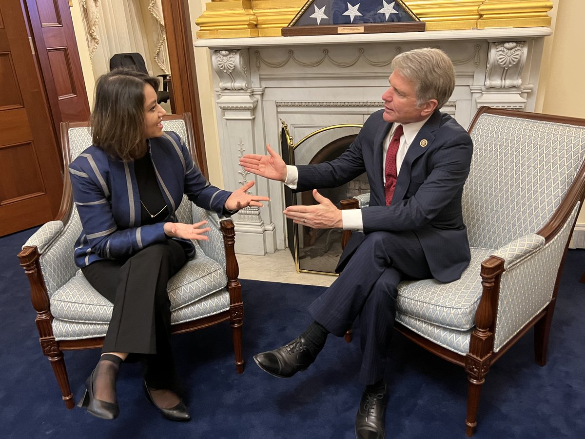 RepMcCaul's tweet photo. Honored to have Ambassador @RoyaRahmani as my guest at the State of the Union. Since the US unilaterally withdrew from Afghanistan, the situation for women in the country has become dire. I am going to fight every day to hold those responsible accountable &amp; to help Afghan women. https://t.co/9C3kBxy5fs