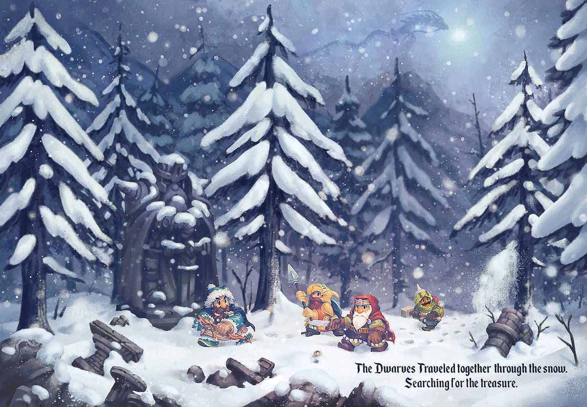 Traveling through Snow #Illustration #일러스트 #イラスト