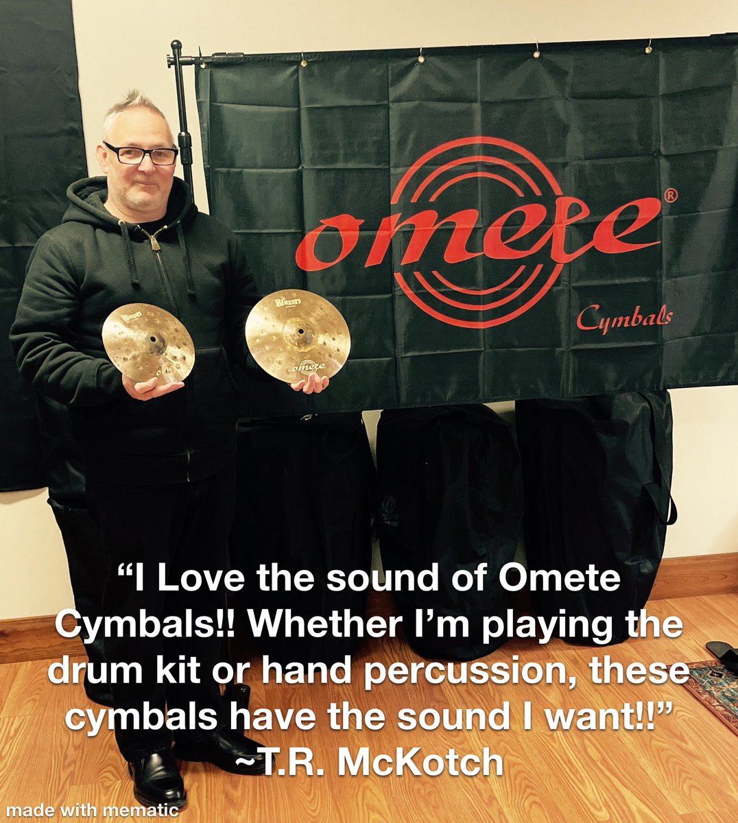 Proud to be an @ometecymbals artist!! #ometecymbals #drums #drummerlife #drummer #cymbals #drumlove #druminstructor #musiced #musiceducation