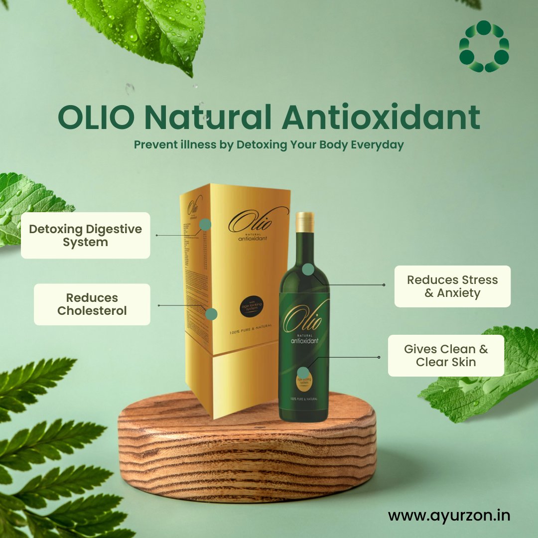 ayurzon's tweet photo. What happens when you consume 30ml Olio everyday for 90days?

✅ Detoxing Digestive System
✅Reduces Cholesterol
✅Reduces Stress &amp; Anxiety
✅Gives Clean &amp; Clear Skin

Order now 
Visit us: https://t.co/upCeHrVGzh

#olio #olioantioxidant #fitness #healthylifestyle #healthyfood #he https://t.co/qsbf0E4ZeU